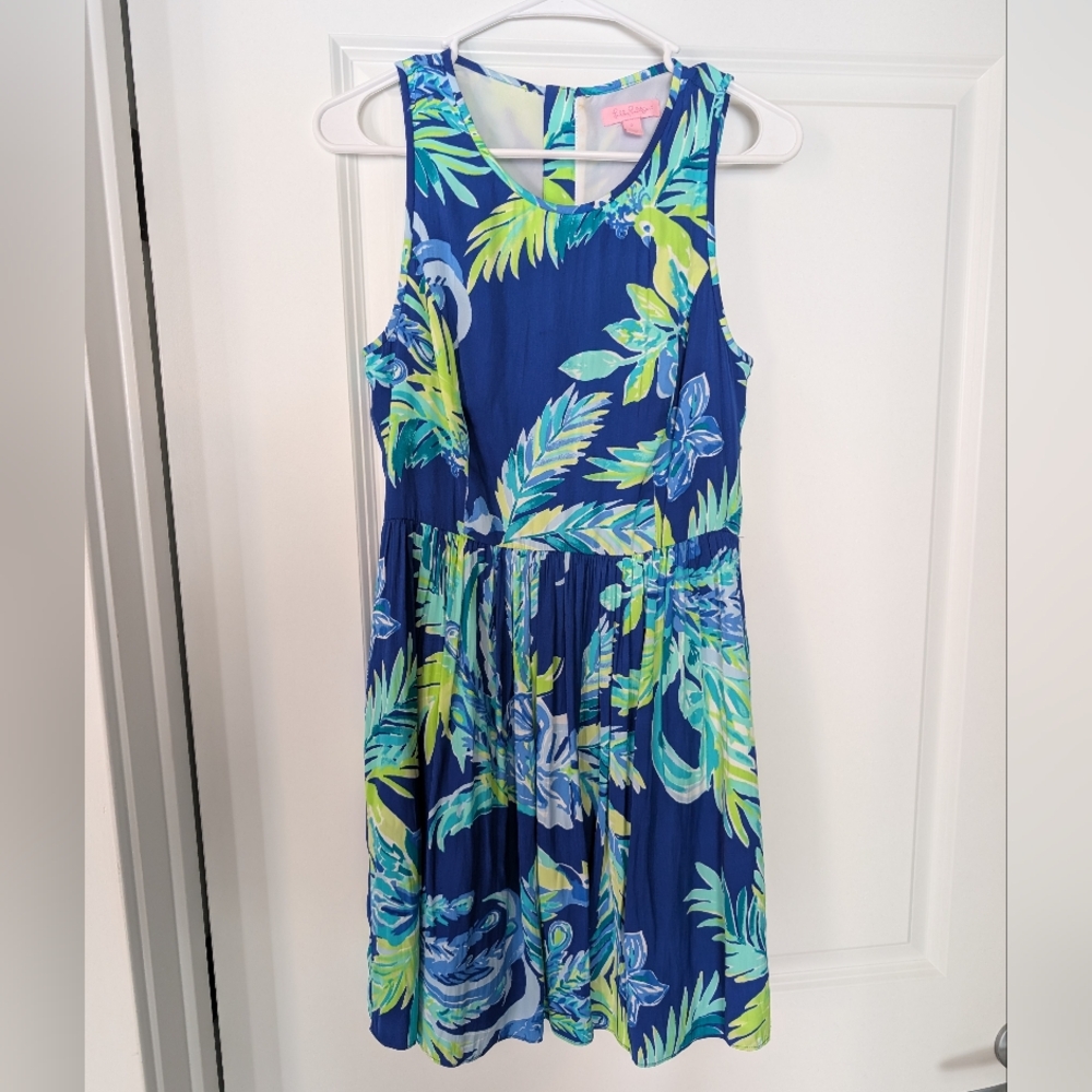 Lilly Pulitzer Kassia Dress in Twilight Blue Nest to Nothing Size 2